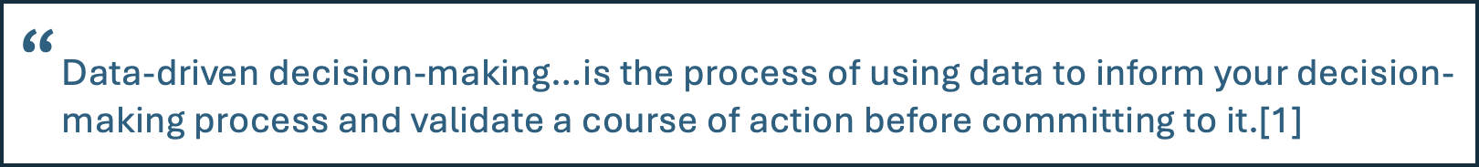 Callout 1 - Data-Driven Decision-Making